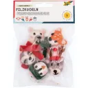 Folia Felt Balls Winter Animals 5 Pcs In 5 Motifs