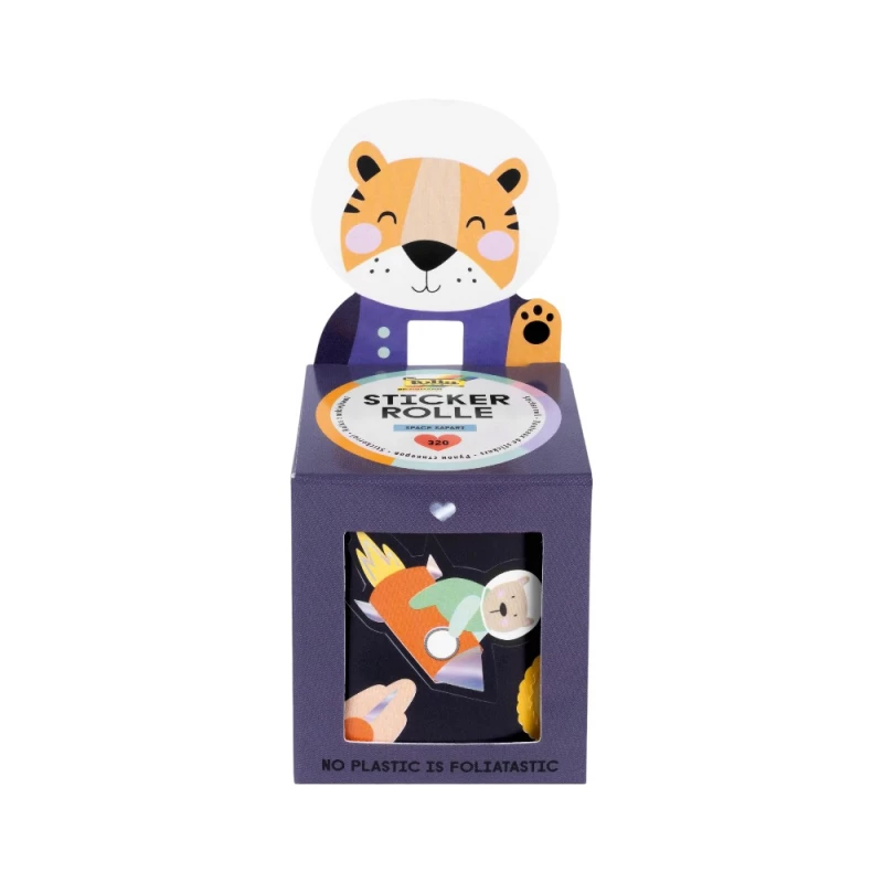 [27103] Folia Sticker Roll Space Safari, 4m, 320 Parts