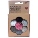 Folia Rocailles Beads Set, Silver 90g Beads, 3x1m Nylon Thread, 3 Claps