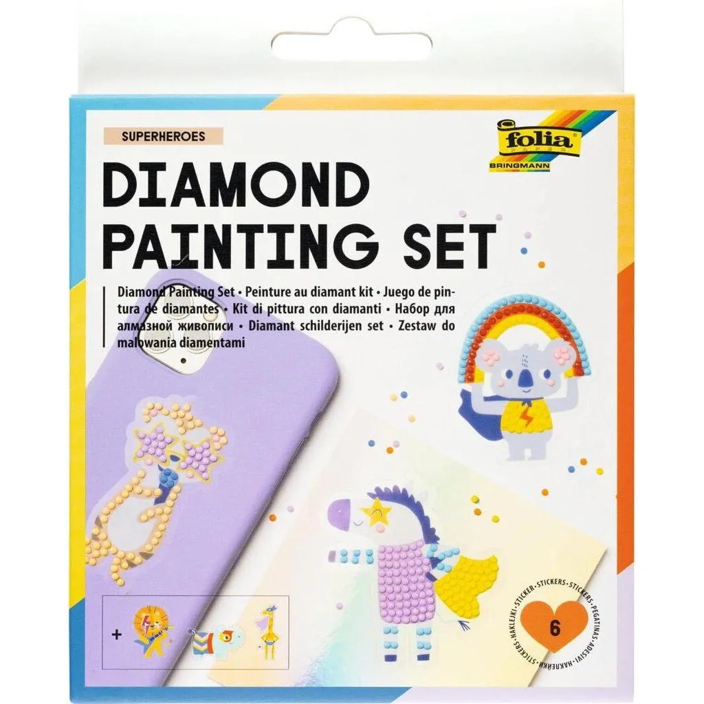 [31804] Folia Diamond Painting Set Superheroes