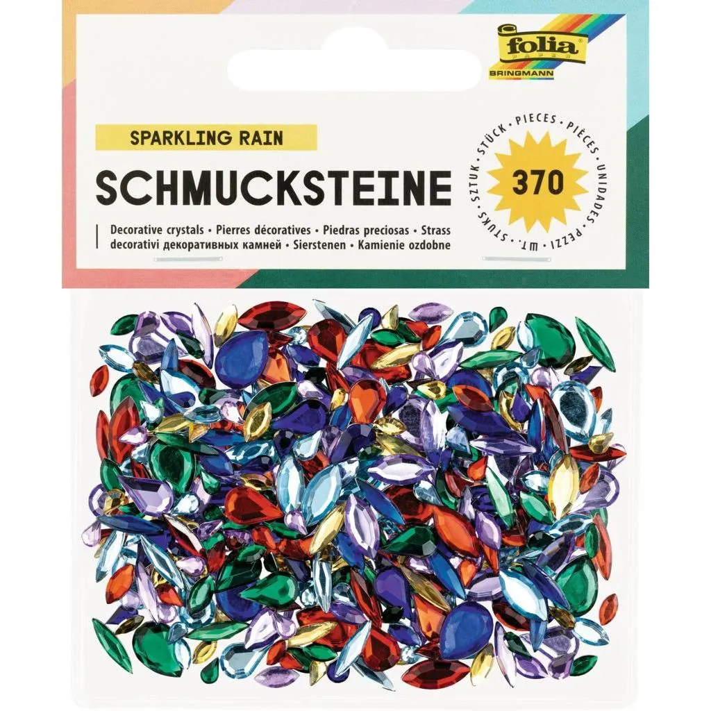 [1247] Folia Jewel Stones Sparkling Rain 370 Pieces
