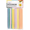 Folia Wooden Sticks Pastel, 114x10x2mm 50 Pieces