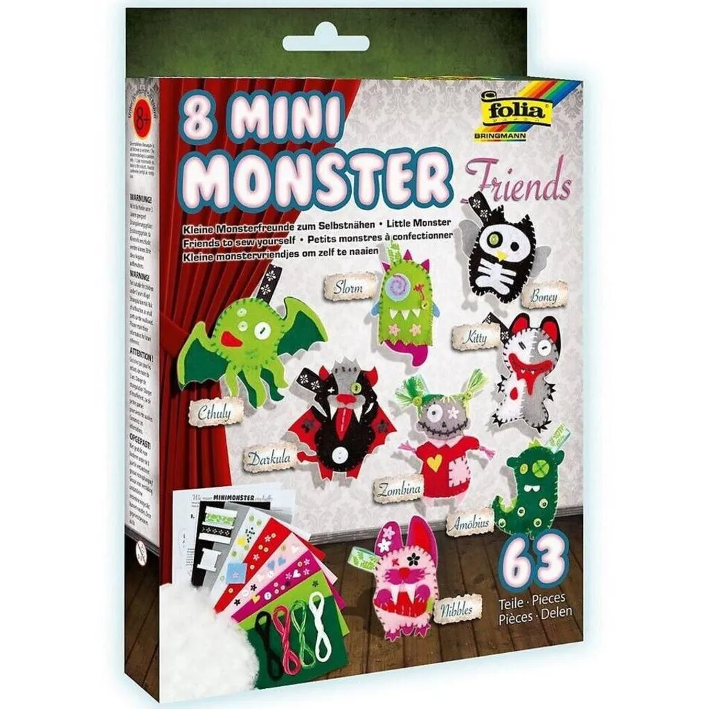 [50106] Folia Mini Monster Friends Set For 8 Monsters