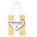 Folia Paper Bags S Gold Shiny, 110g/m2, Kraft Paper 12x15x5.5cm