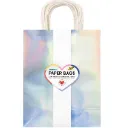 Folia Paper Bags L Iridescent Shiny, 110g/m2, Kraft Paper 24x31x12cm