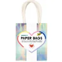 Folia Paper Bags S Iridescent Shiny, 110g/m2, Kraft Paper 12x15x5.5cm