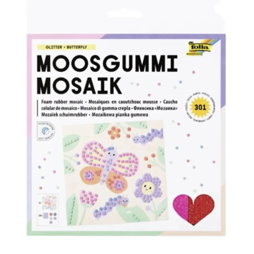 [23811] Folia Foamcraft Mosaic Picture Butterfly