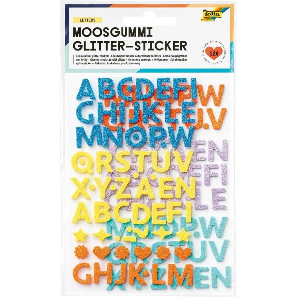 [23776] Folia Foamcraft Glitter-Sticker Letters