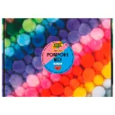 Folia Pompons Mix Jumbo Colourful, 200g, 1/2/3/4cm