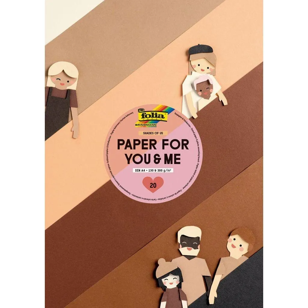 [679] Folia Paper Pad Shades Of Us Tinted Paper & Cardboard 20 Sheets