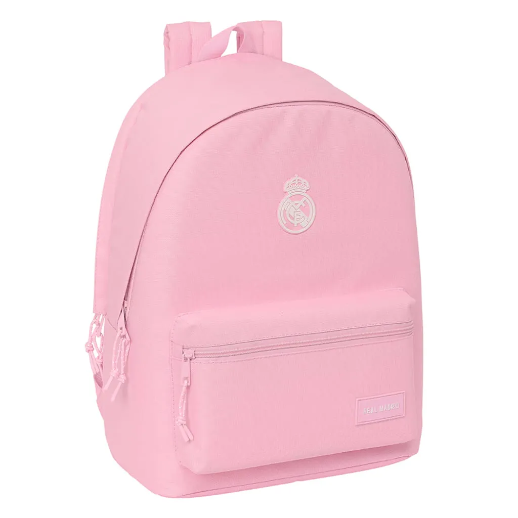 Safta Double Backpack For 15,6" Laptop+USB Real Madrid Chica Rosa