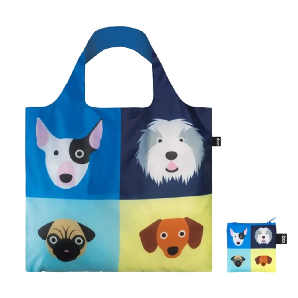 Loqi Stephen Cheetham Dogs Recycled Bag