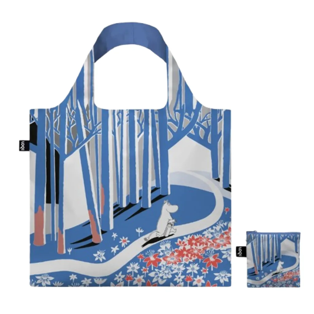 Loqi Moomin Blue Forest Recycled Bag