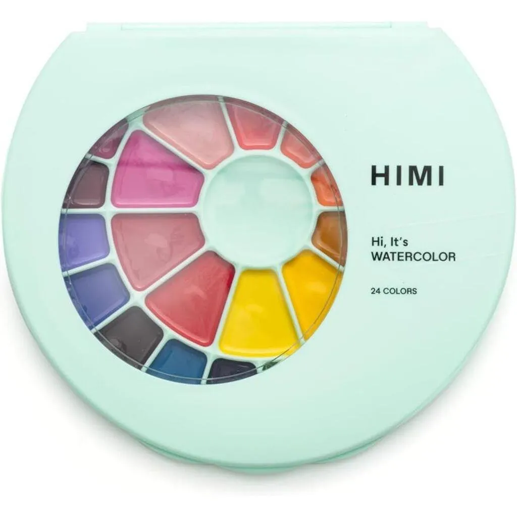Miya Himi Semi-Moist Watercolor Paint Set 24 Colors