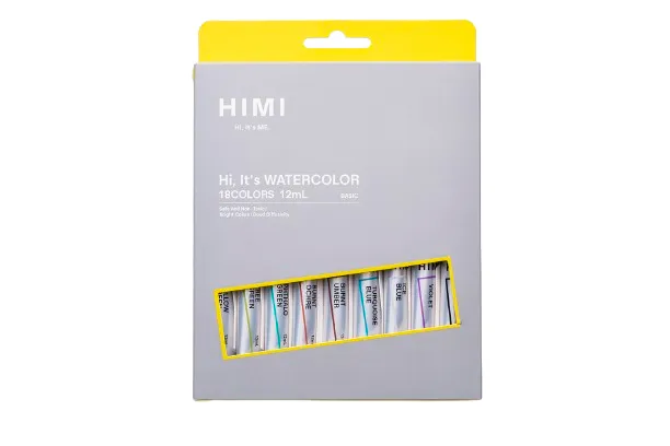 Miya Himi Tube Watercolor Paint Set 12ml x 18 Colors