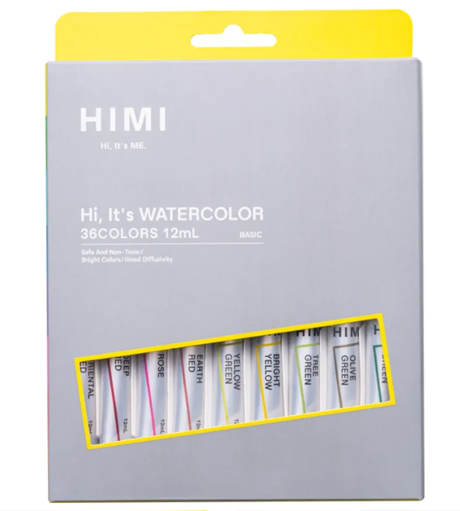 Miya Himi Tube Watercolor Paint Set 12ml x 36 Colors