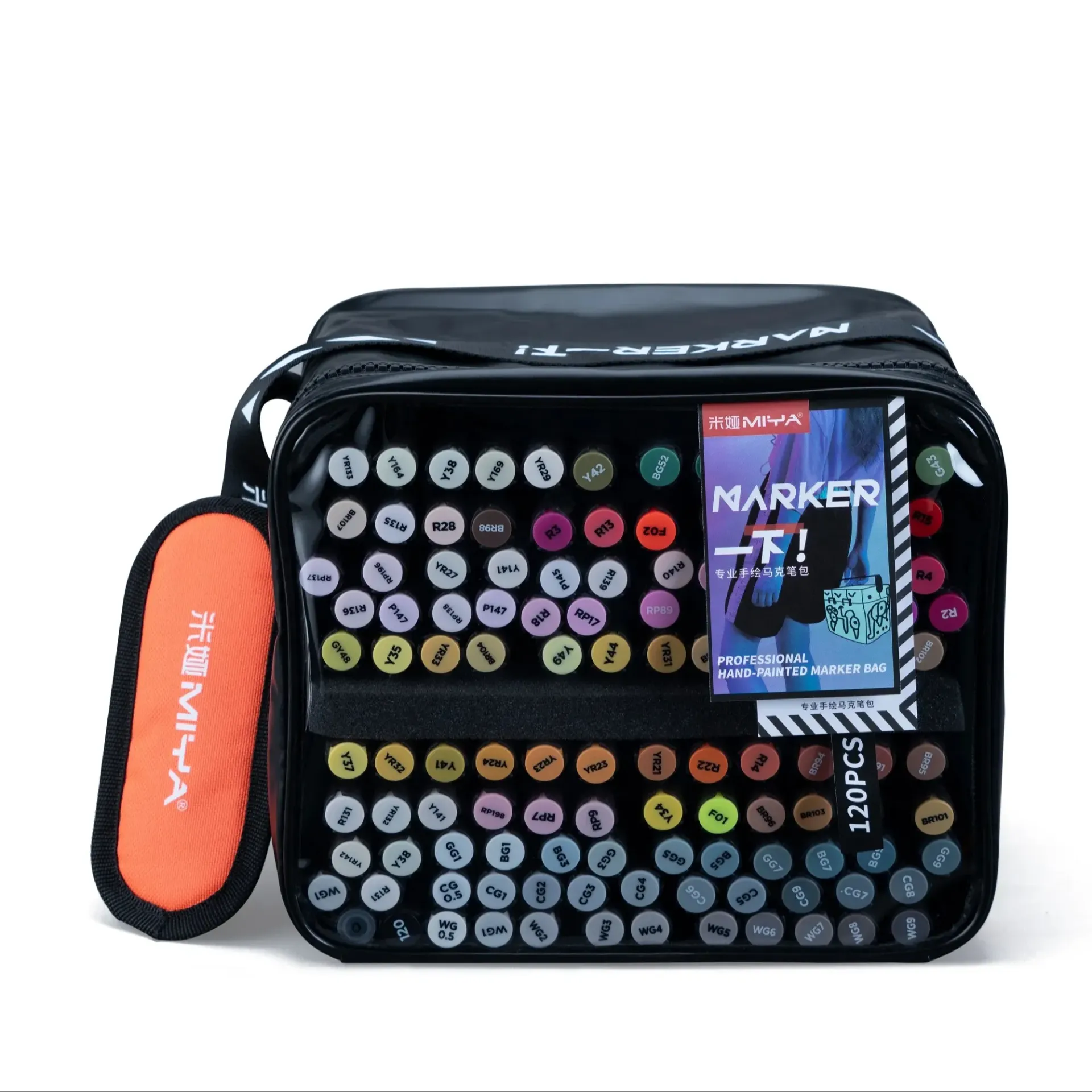 Miya Miya Alcohol Marker Pen Set - 120 Colors (Bag Pack Edition)