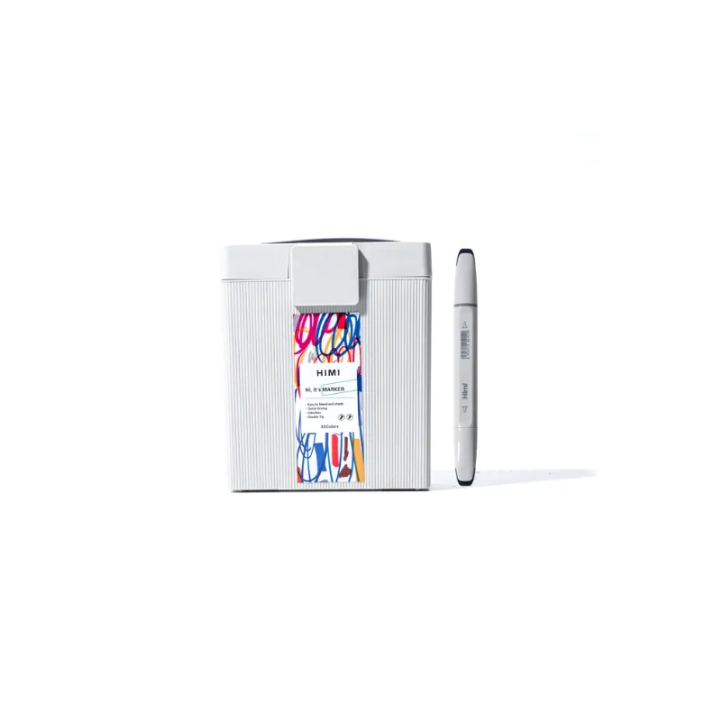 [BMK379] Miya Miya-CC Alcohol Marker Pen Set - 80 Colors - Chisel And Brush Tip