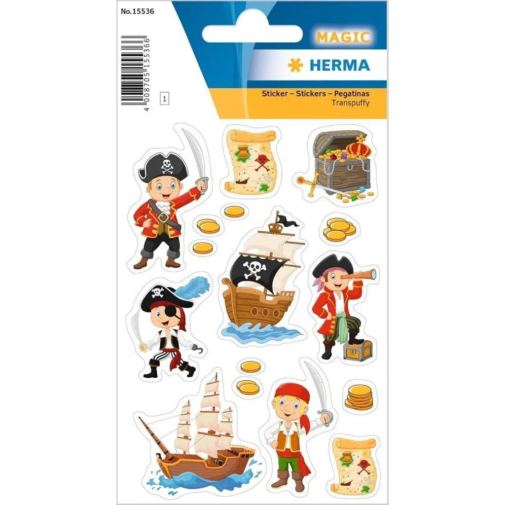 Herma Sticker Magic Pirate, Transpuffy