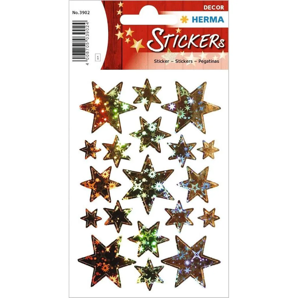 Herma Sticker Decor Stars, Holo