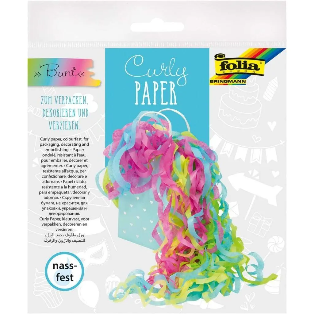 [99901] Folia Curly Paper Mixed Colours