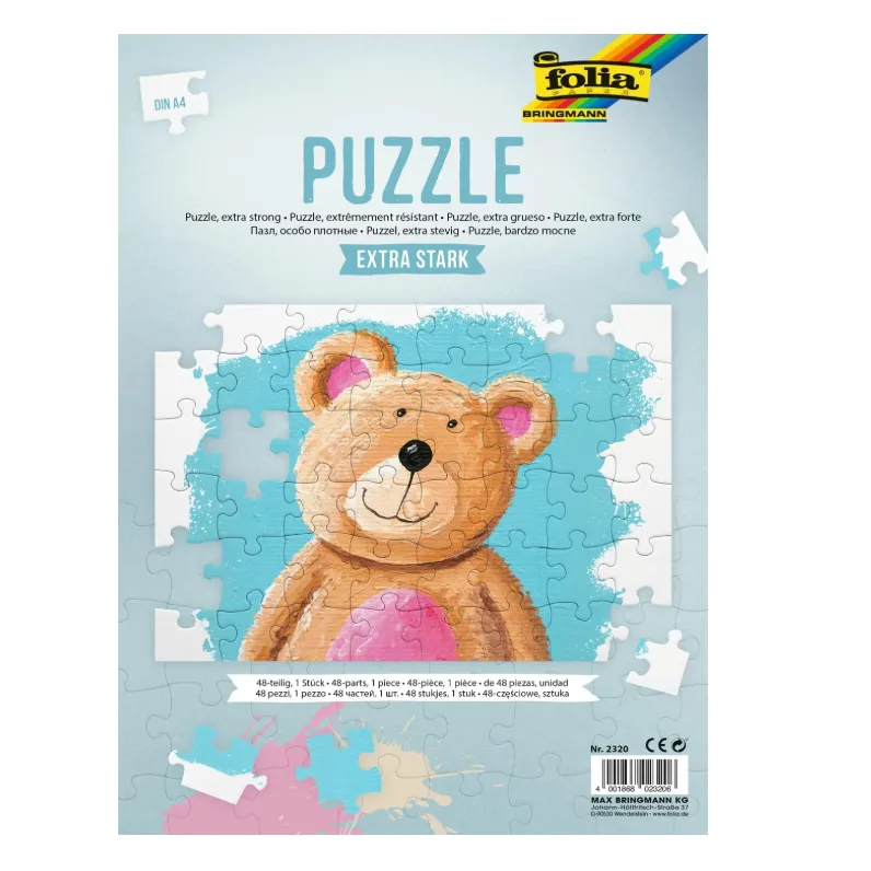 [2320] Folia Puzzle For Colouring, Din A4 48 Pieces