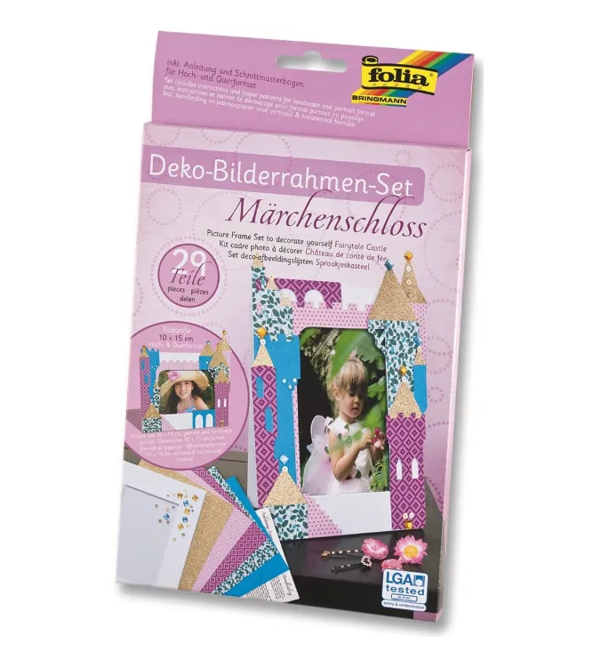[23334] Folia Picture Frame Kit Fiarytale Castle 29 Parts