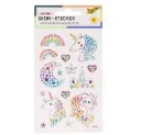 Folia Shiny Sticker Unicorn, 10x16cm 1 Sheet, 15 Stickers