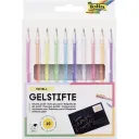Folia Gel Pens Pastel, 10 Pieces, 1mm Assorted Colours