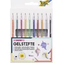 Folia Gel Pens Glitter, 10 Pieces, 1mm Assorted Colours