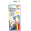 Folia Porcelain Paint Pens Set Of 5 Pens, Assorted Colours