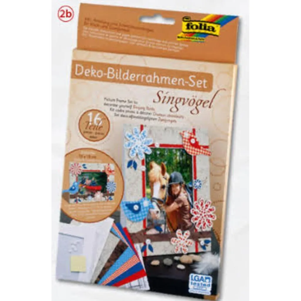 [23332] Folia Picture Frame Kit Singing Birds 16 Parts