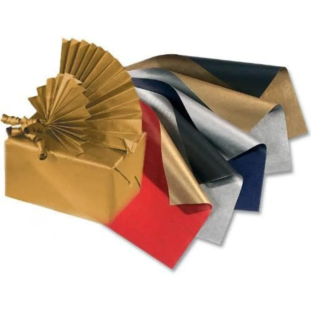 [3706090] Folia Gift Wrapping Paper X-mas Bicolor, 70x200cm Silver/Black 1Pc