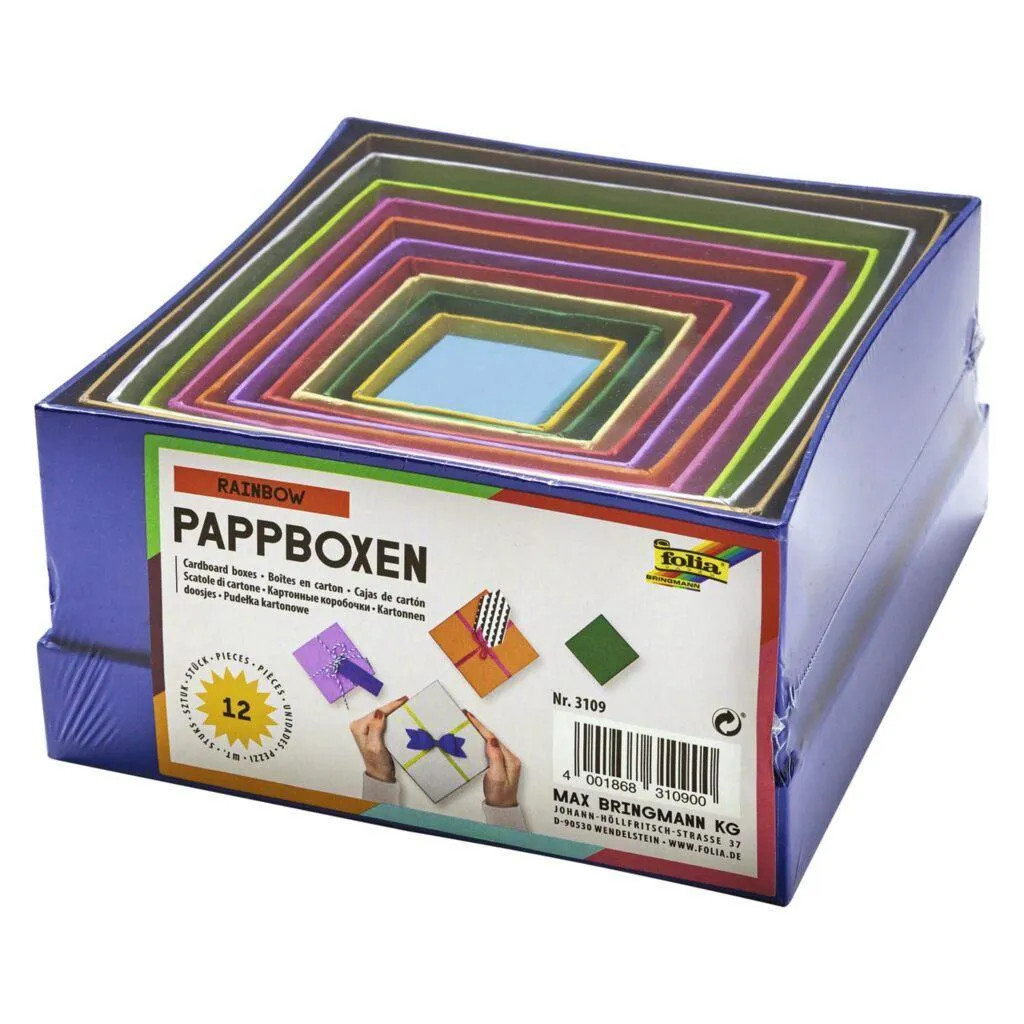 [3109] Folia Cardboard Boxes Rainbow