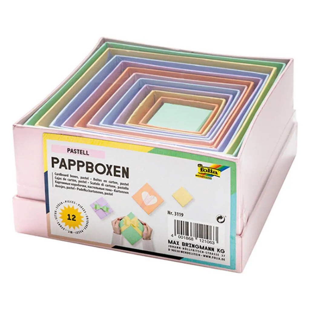 Folia Cardboard Boxes Pastel