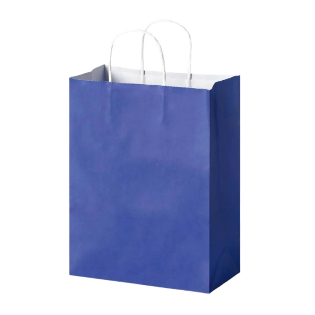 Folia Paper Bags L Basic , 110g/m2, Kraft Paper 24x31x12cm (Blue)